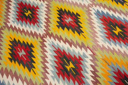 anatolian tribal kilim, 5x8 ft kilim, 152x254 cm