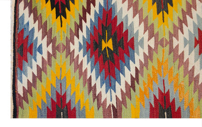 anatolian tribal kilim, 5x8 ft kilim, 152x254 cm
