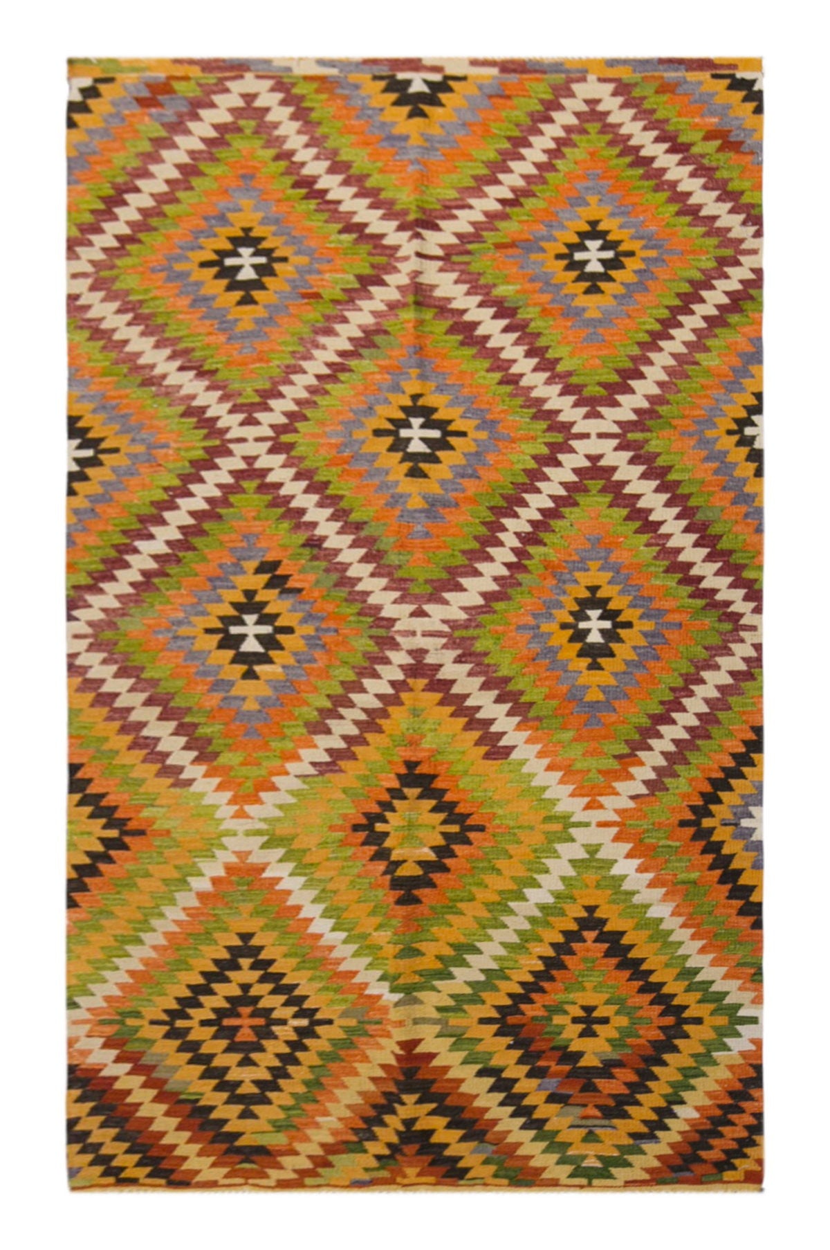anatolian tribal kilim, 5x8 ft kilim, 153x253 cm