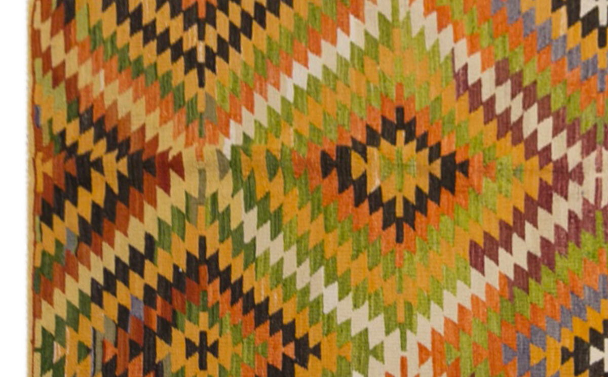 anatolian tribal kilim, 5x8 ft kilim, 153x253 cm