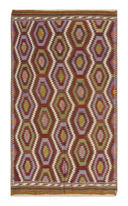 anatolian tribal kilim, 5x8 ft kilim, 160x254 cm