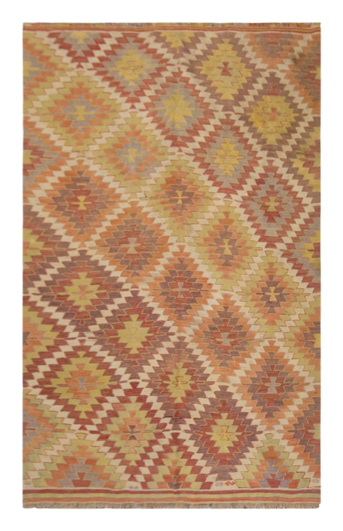 anatolian tribal kilim, 5x8 ft kilim, 162x231 cm