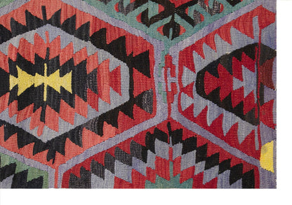 anatolian tribal kilim, 5x9 ft kilim, 146x285 cm