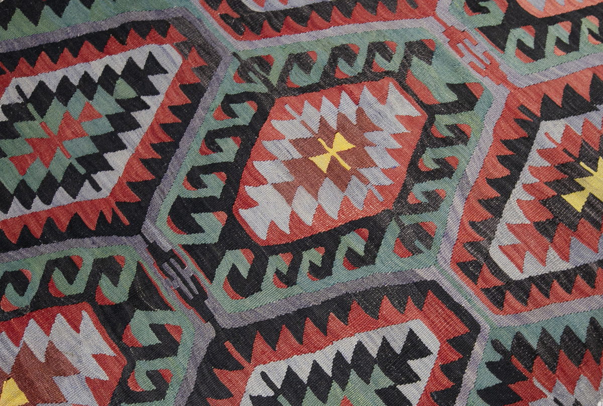anatolian tribal kilim, 5x9 ft kilim, 146x285 cm