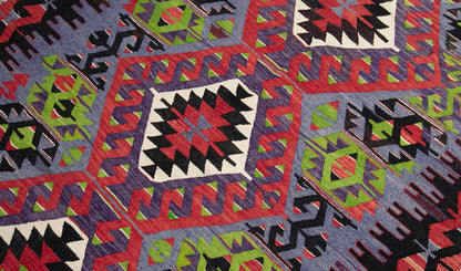 anatolian tribal kilim, 5x9 ft kilim, 152x286 cm