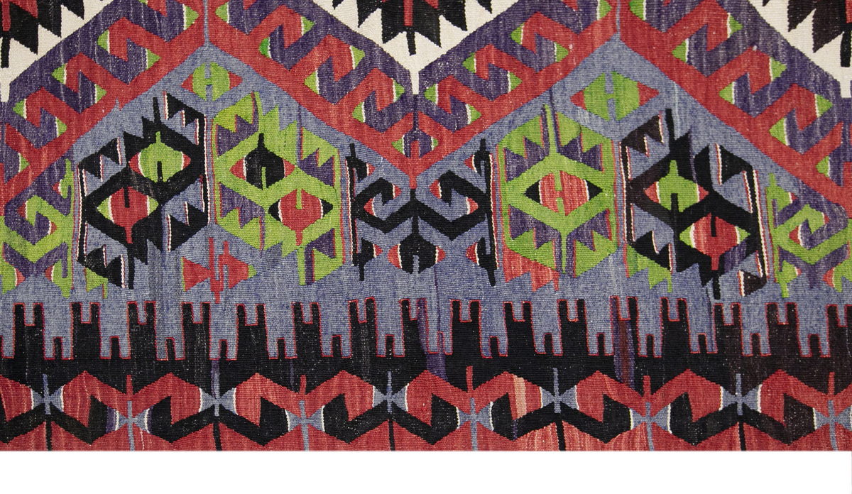anatolian tribal kilim, 5x9 ft kilim, 152x286 cm