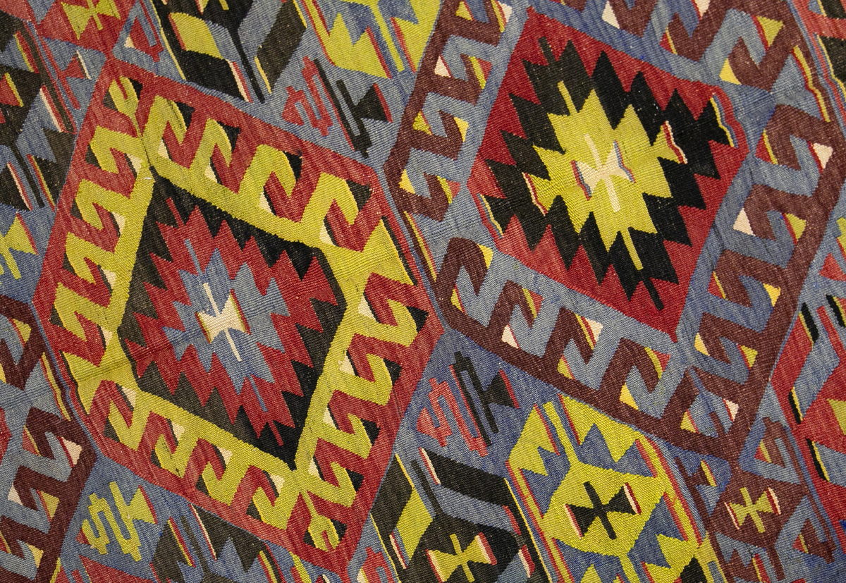 anatolian tribal kilim, 5x9 ft kilim, 162x278 cm