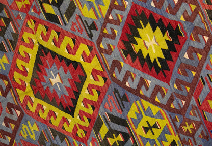 anatolian tribal kilim, 5x9 ft kilim, 162x278 cm