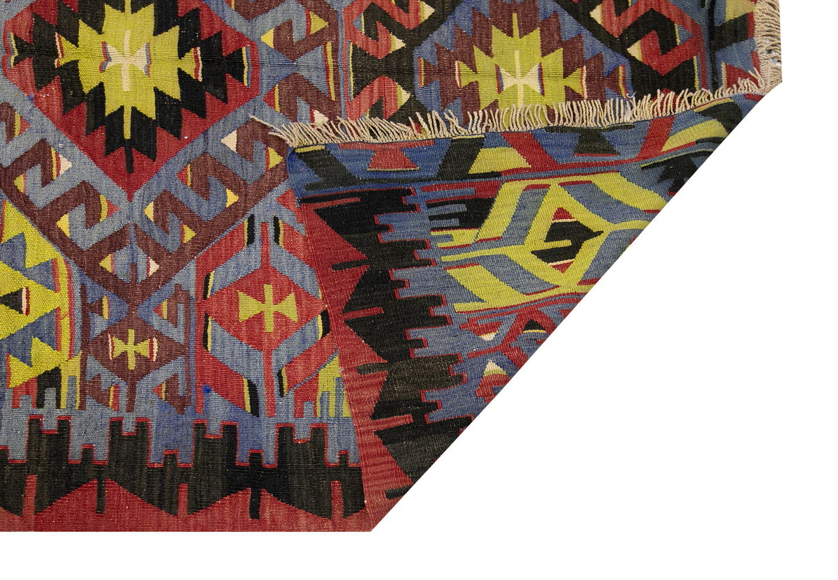 anatolian tribal kilim, 5x9 ft kilim, 162x278 cm