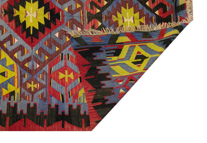 anatolian tribal kilim, 5x9 ft kilim, 162x278 cm