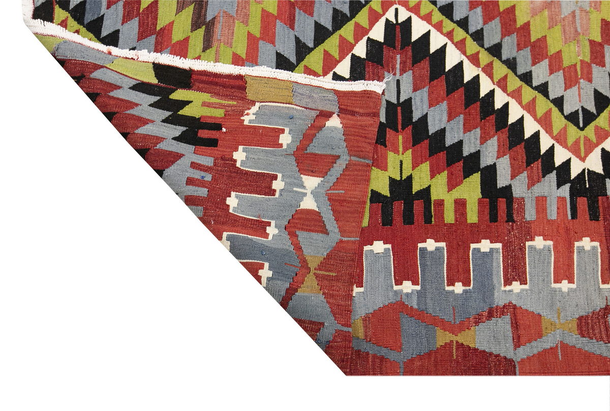 anatolian tribal kilim, 6x10 ft kilim, 172x312 cm