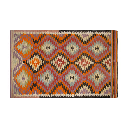 anatolian tribal kilim, 6x10 ft kilim, 174x290 cm