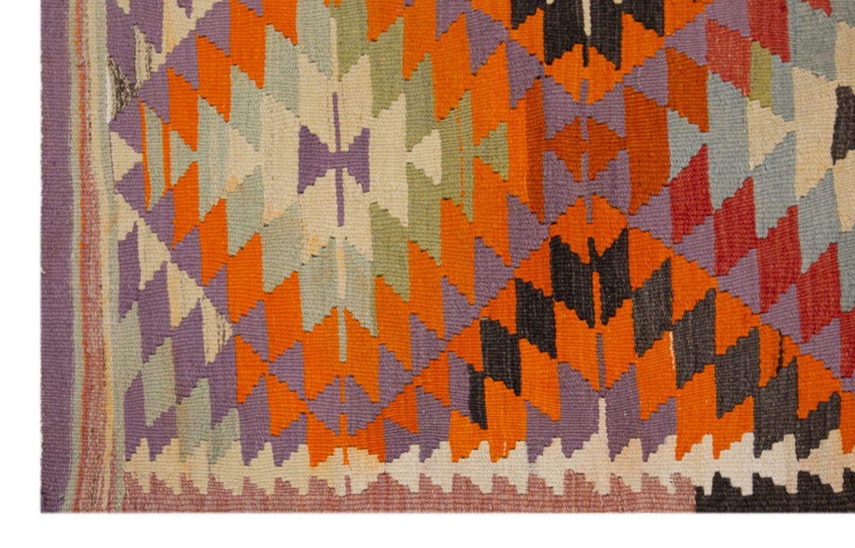 anatolian tribal kilim, 6x10 ft kilim, 174x290 cm