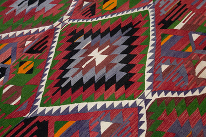 anatolian tribal kilim, 6x10 ft kilim, 175x300 cm