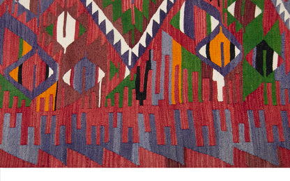 anatolian tribal kilim, 6x10 ft kilim, 175x300 cm