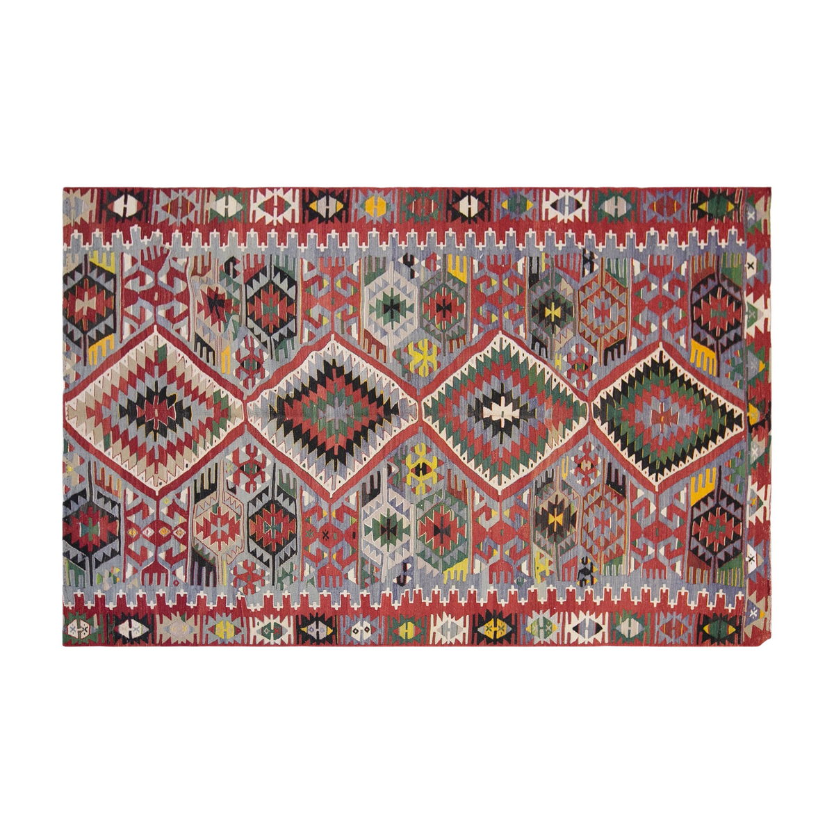 anatolian tribal kilim, 6x10 ft kilim, 178x299 cm