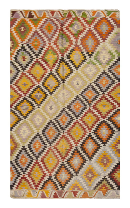 anatolian tribal kilim, 6x10 ft kilim, 186x315 cm