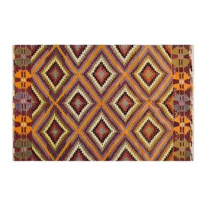 anatolian tribal kilim, 6x10 ft kilim, 195x295 cm