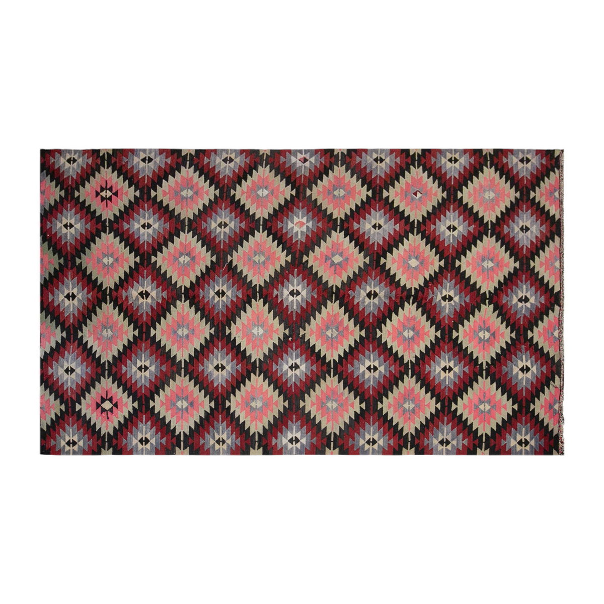 anatolian tribal kilim, 6x10 ft kilim, 198x319 cm kilim