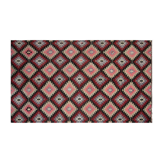 anatolian tribal kilim, 6x10 ft kilim, 198x319 cm kilim