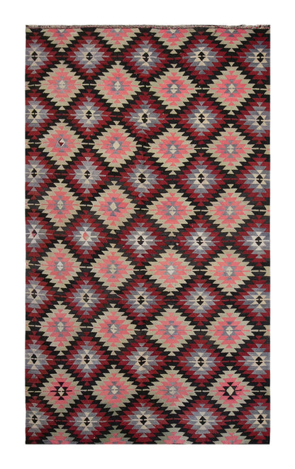 anatolian tribal kilim, 6x10 ft kilim, 198x319 cm kilim