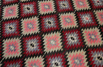 anatolian tribal kilim, 6x10 ft kilim, 198x319 cm kilim