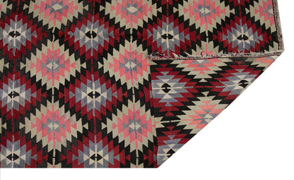 anatolian tribal kilim, 6x10 ft kilim, 198x319 cm kilim