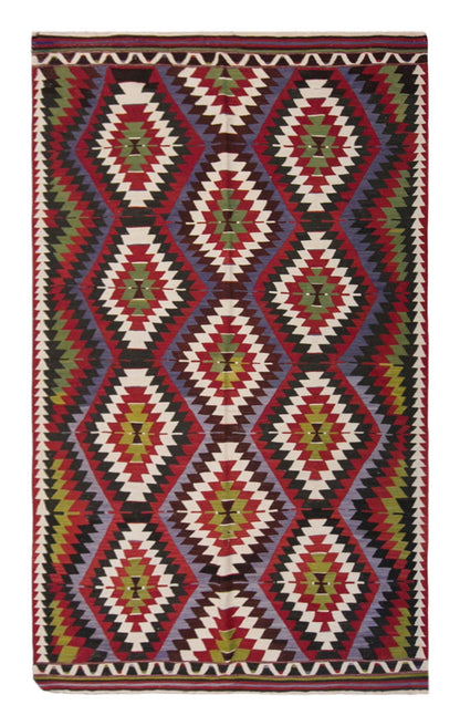 anatolian tribal kilim, 6x11 ft kilim, 170x310 cm