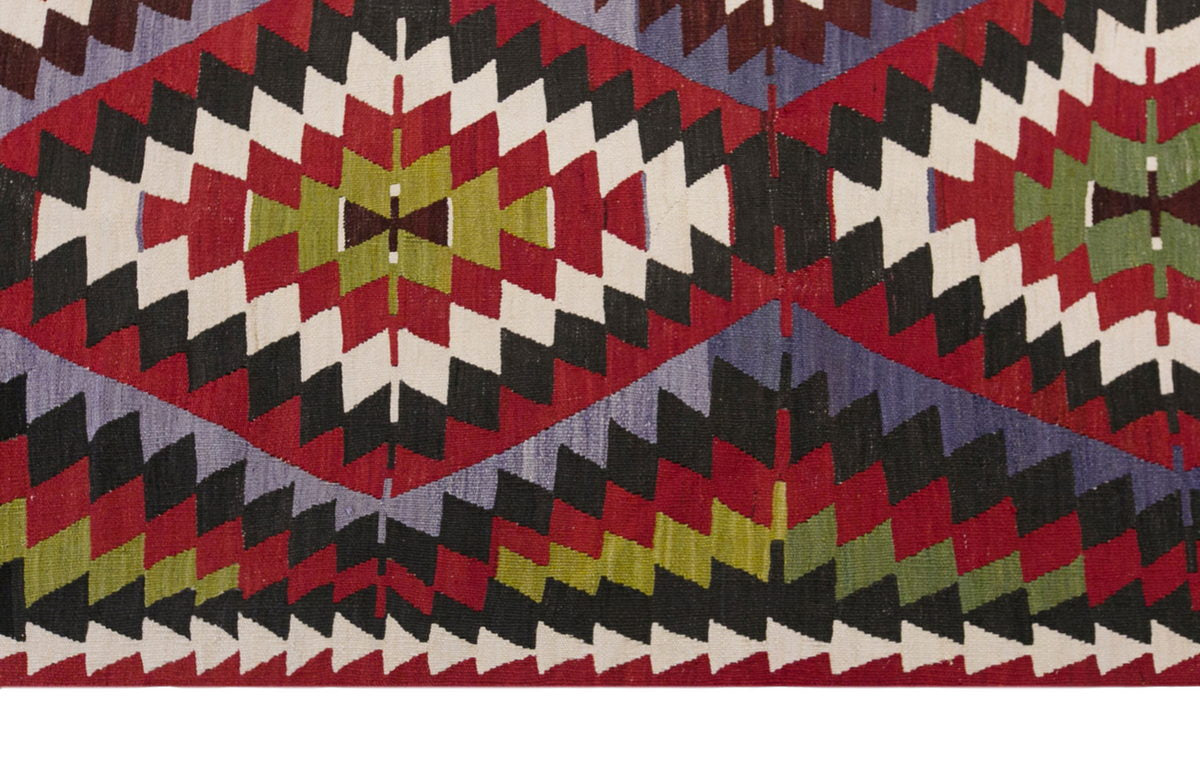 anatolian tribal kilim, 6x11 ft kilim, 170x310 cm