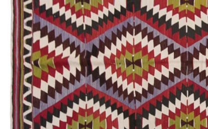 anatolian tribal kilim, 6x11 ft kilim, 170x310 cm