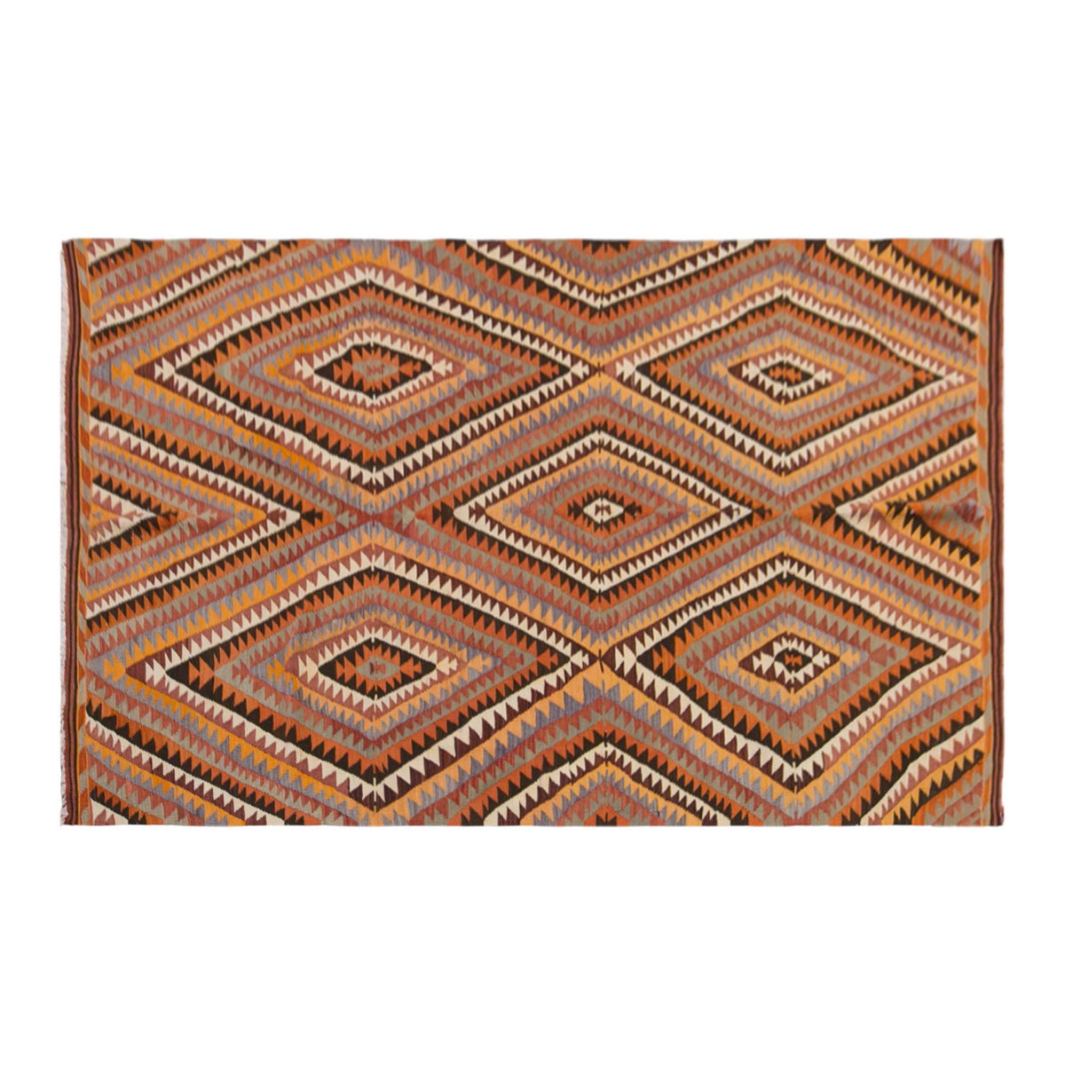 anatolian tribal kilim, 6x11 ft kilim, 174x323 cm