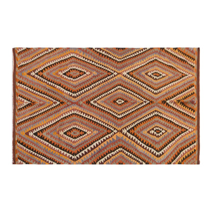 anatolian tribal kilim, 6x11 ft kilim, 174x323 cm