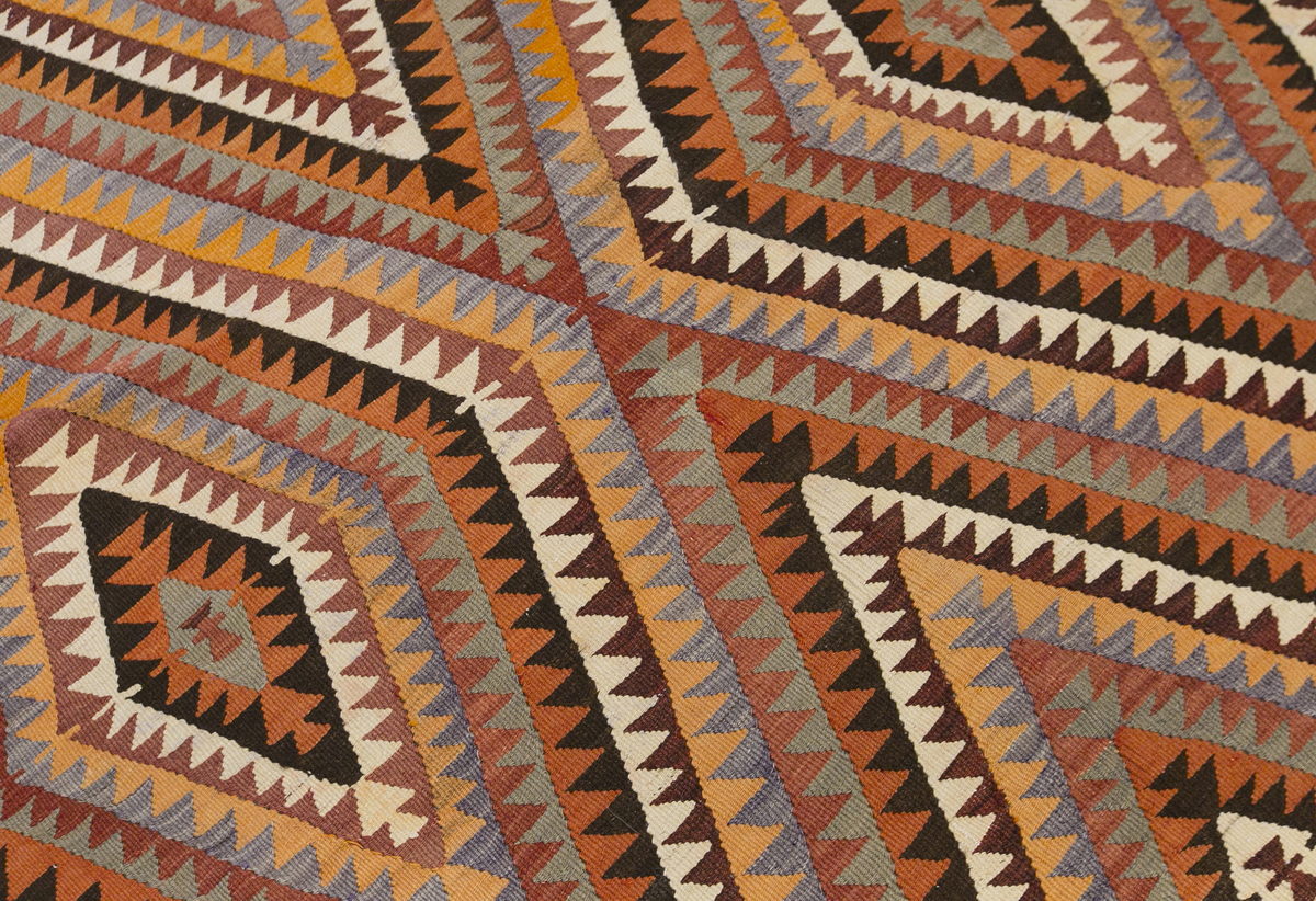 anatolian tribal kilim, 6x11 ft kilim, 174x323 cm