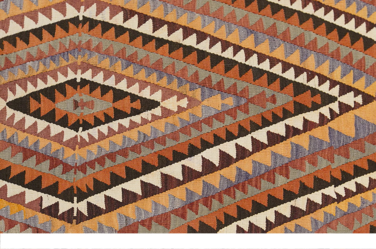 anatolian tribal kilim, 6x11 ft kilim, 174x323 cm