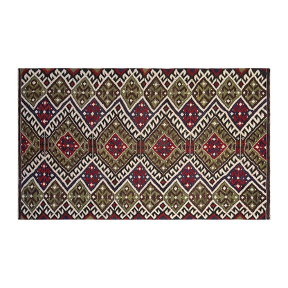 anatolian tribal kilim, 6x12 ft kilim, 192x350 cm