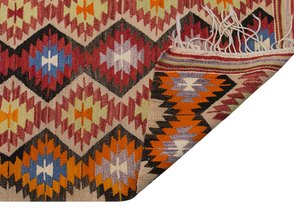 anatolian tribal kilim, 6x8 ft kilim, 173x257 cm
