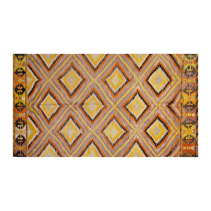 anatolian tribal kilim, 6x9 ft kilim, 168x278 cm