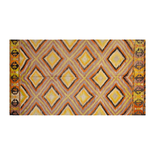 anatolian tribal kilim, 6x9 ft kilim, 168x278 cm