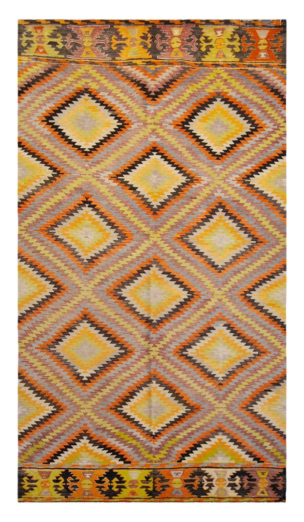 anatolian tribal kilim, 6x9 ft kilim, 168x278 cm