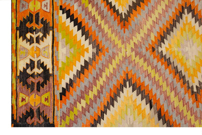 anatolian tribal kilim, 6x9 ft kilim, 168x278 cm