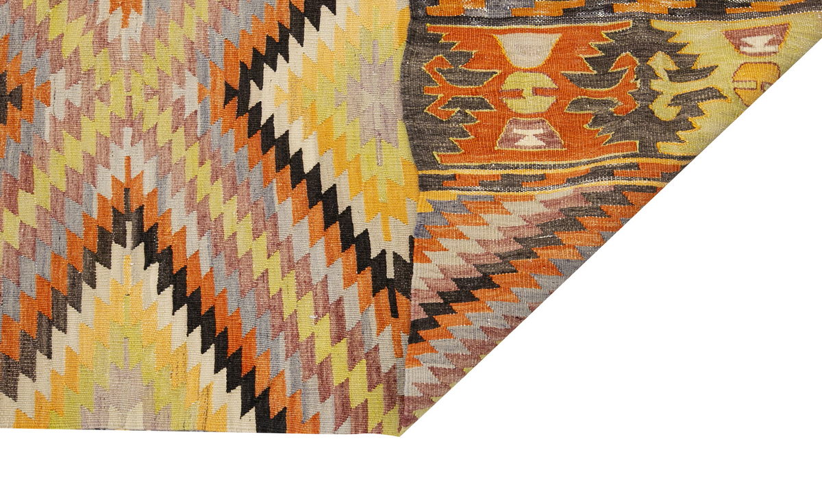 anatolian tribal kilim, 6x9 ft kilim, 168x278 cm