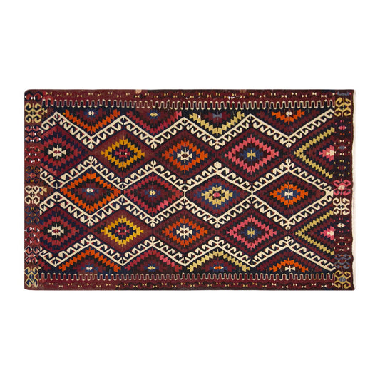 anatolian tribal kilim, 6x9 ft kilim, 180x280 cm