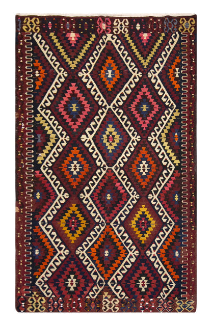 anatolian tribal kilim, 6x9 ft kilim, 180x280 cm