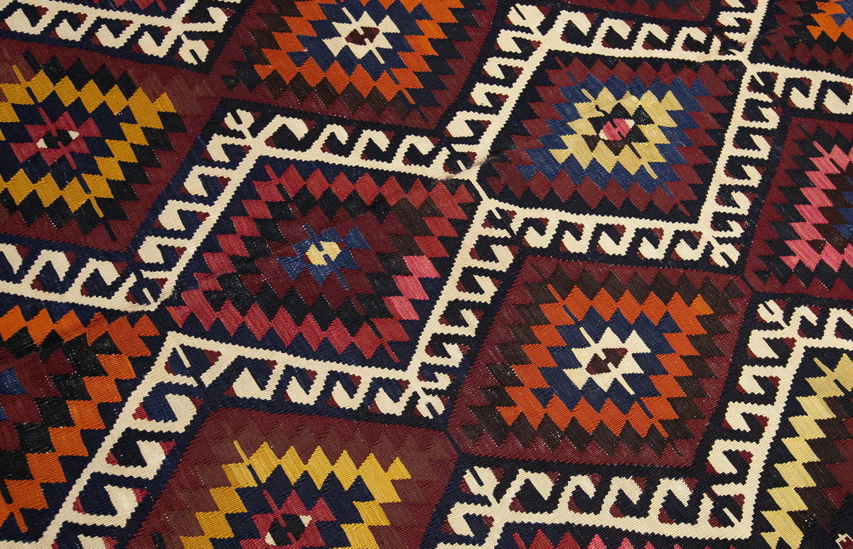 anatolian tribal kilim, 6x9 ft kilim, 180x280 cm