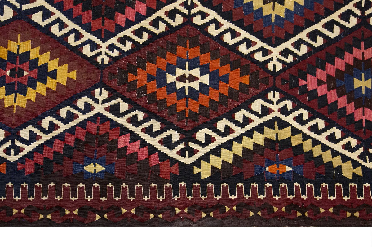 anatolian tribal kilim, 6x9 ft kilim, 180x280 cm