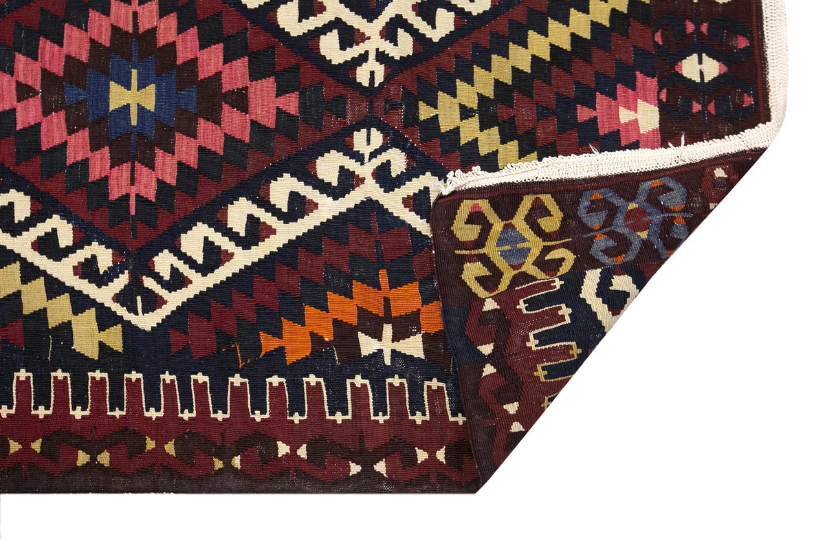 anatolian tribal kilim, 6x9 ft kilim, 180x280 cm