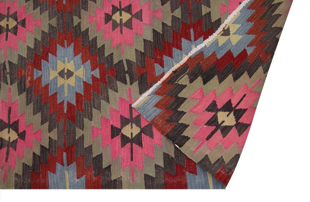 anatolian tribal kilim, 6x9 ft kilim, 189x276 cm