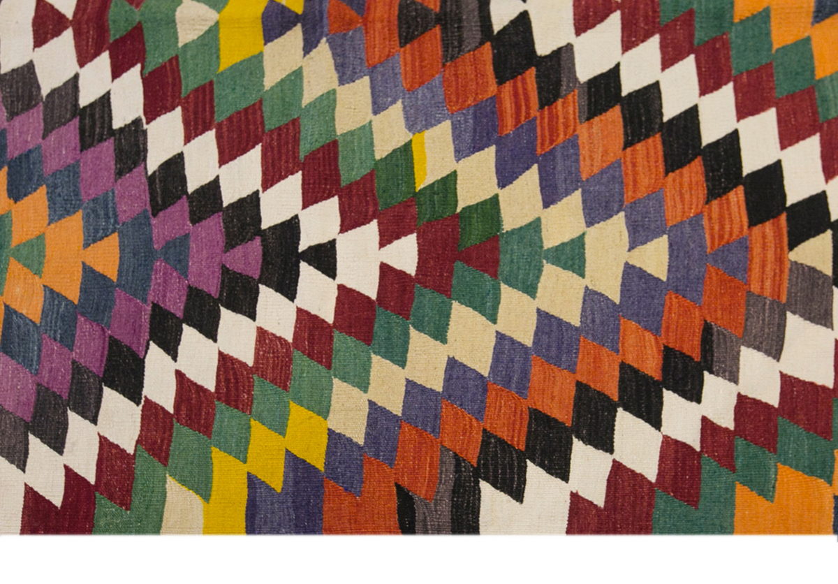 anatolian tribal kilim, 7x9 ft kilim, 186x275 cm