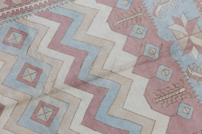 Antique Handwoven Wool Rug 157 x 235 cm | 5'2" x 7'9" ft
