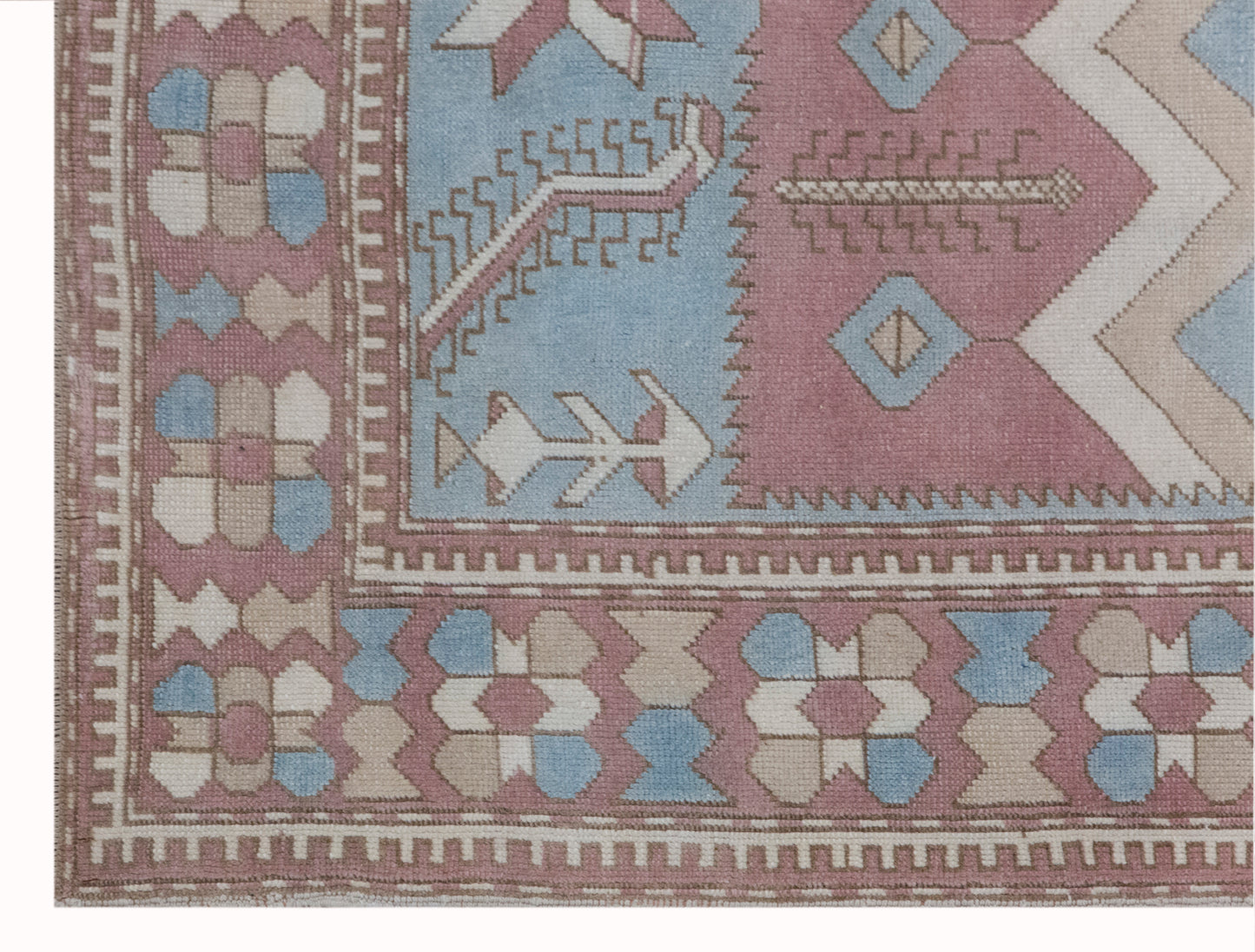 Antique Handwoven Wool Rug 157 x 235 cm | 5'2" x 7'9" ft